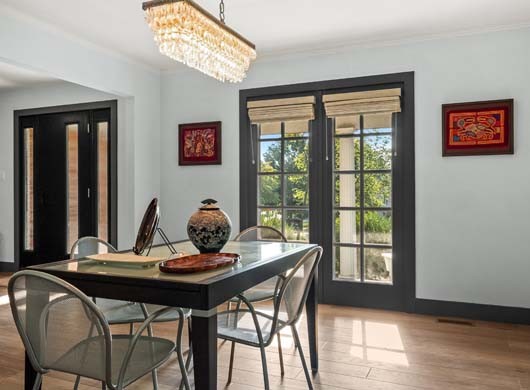 Provenance® Woven Wood Shades in Dining Room Up
