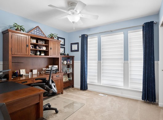 Designer Banded Shades Closed