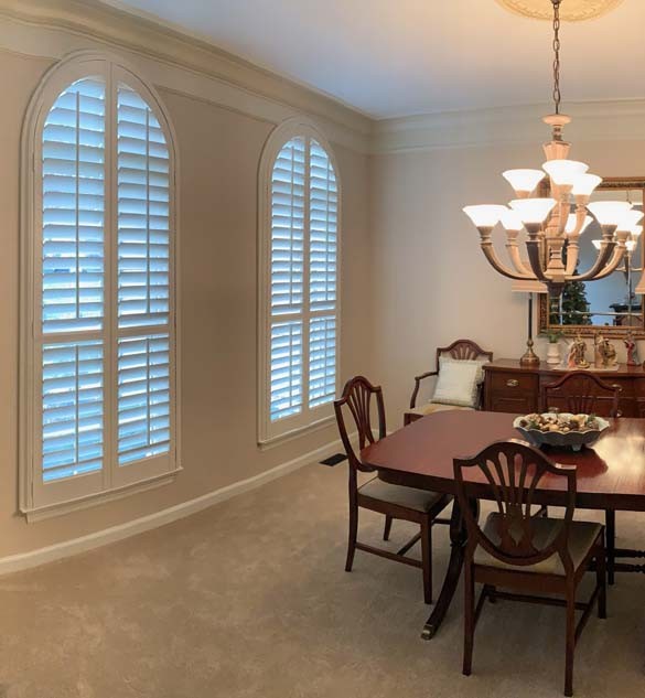 NewStyle® Hybrid Shutters With Arch