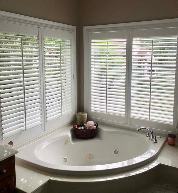 NewStyle® Hybrid Shutters in Master Bath