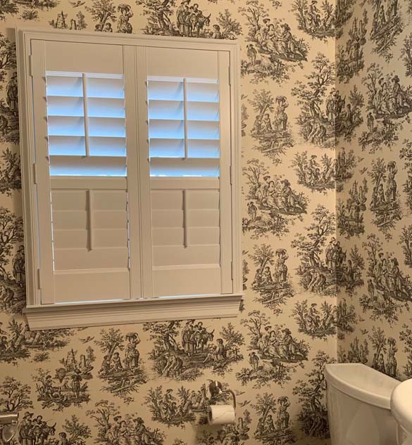 NewStyle® Hybrid Shutters in Bathroom