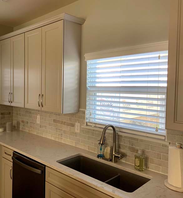 Everwood® Alternative Wood Blinds in Kitchen
